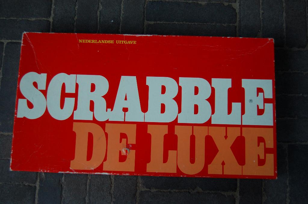Scrabble de luxe , houten letters, Trois ou quatre joueurs, Enlèvement, Utilisé