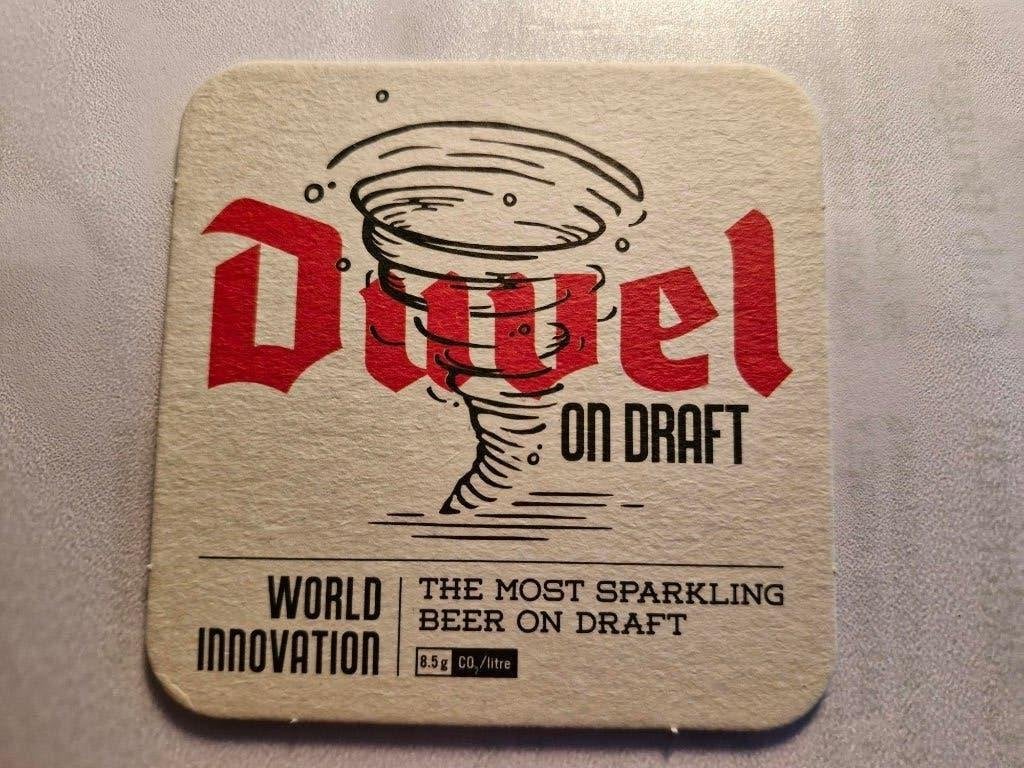 BIERKAARTJE DUVEL ON DRAFT BIERVILTJE, Ophalen of Verzenden, Nieuw, Viltje(s), Duvel