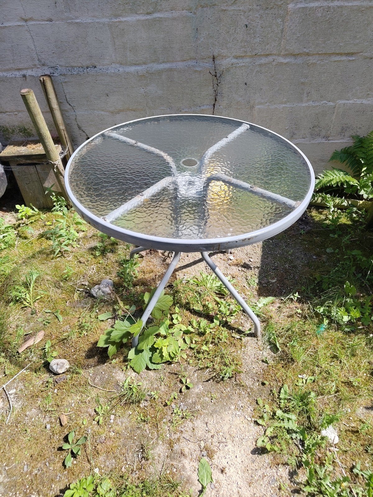 Table en verre, Jardin & Terrasse, Enlèvement