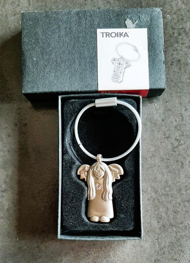 Te koop: Nieuw! Leuke zilverkleurig sleutelhanger "Troika", Ophalen, Nieuw, Knuffel of Figuurtje