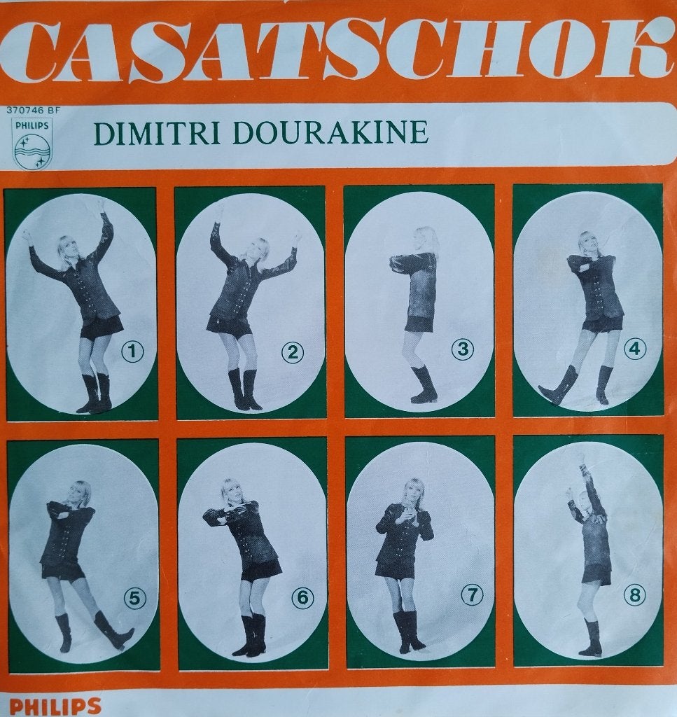 Dimitri Dourakine - Casatschok, CD & DVD, Vinyles Singles, Comme neuf, Pochette photo, Pressage original, Single, 1960 - 1969