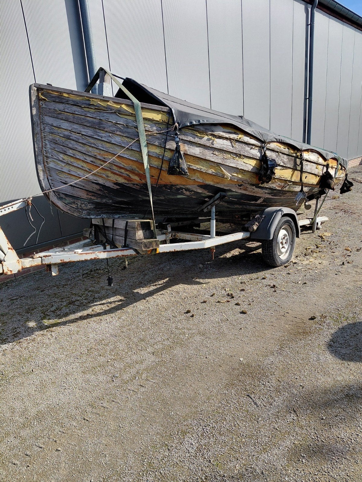 houten motorsloep, Watersport en Boten, Ophalen