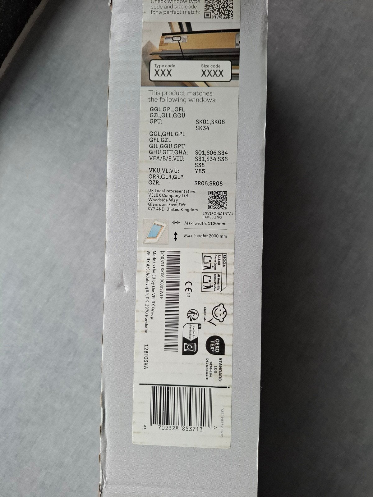 velux muggengaas max. H:2m ; B: 1,12m, Doe-het-zelf en Bouw, Kunststof, Overige typen, Nieuw, 200 tot 215 cm