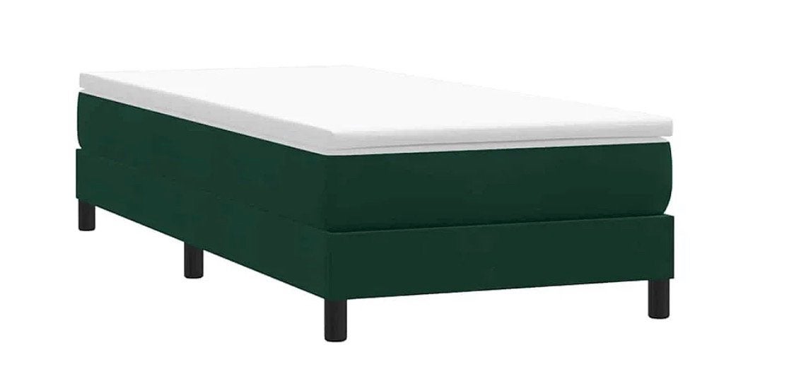 Zwarte boxspring met matras 1 pers, Huis en Inrichting, Ophalen, Gebruikt, 90 cm, Eenpersoons