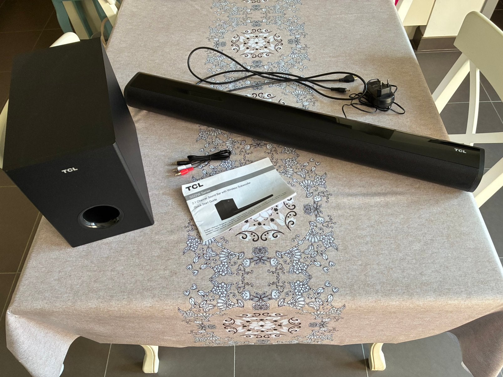 Sound bar met subwoofer, Audio, Tv en Foto, Home Cinema-sets, Soundbar, Zo goed als nieuw, Overige spelers, Ophalen