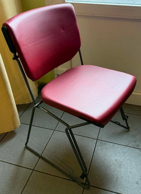 chaises de bureau, Rouge, Comme neuf, Enlèvement, Chaise de bureau