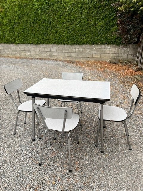 Keukentafel met 4 stoelen, Huis en Inrichting, Ophalen, Gebruikt