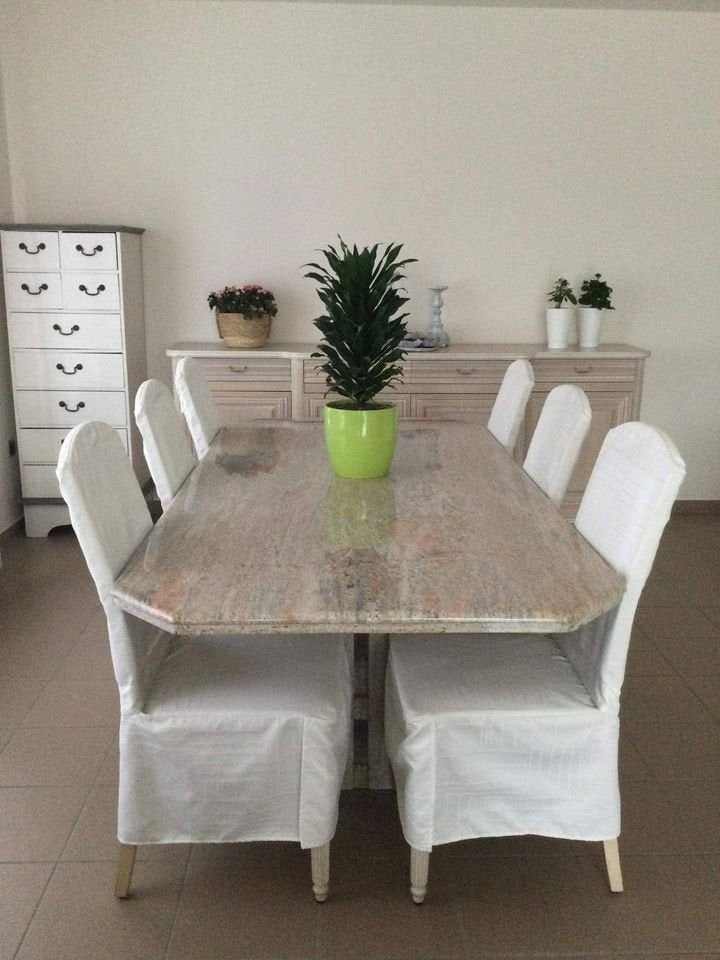 Eettafel, Huis en Inrichting, Tafels | Eettafels, Ophalen, Zo goed als nieuw, Rechthoekig