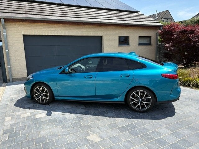 218i, Auto's, BMW, 4 deurs, Euro 6, Blauw, Leder en Stof