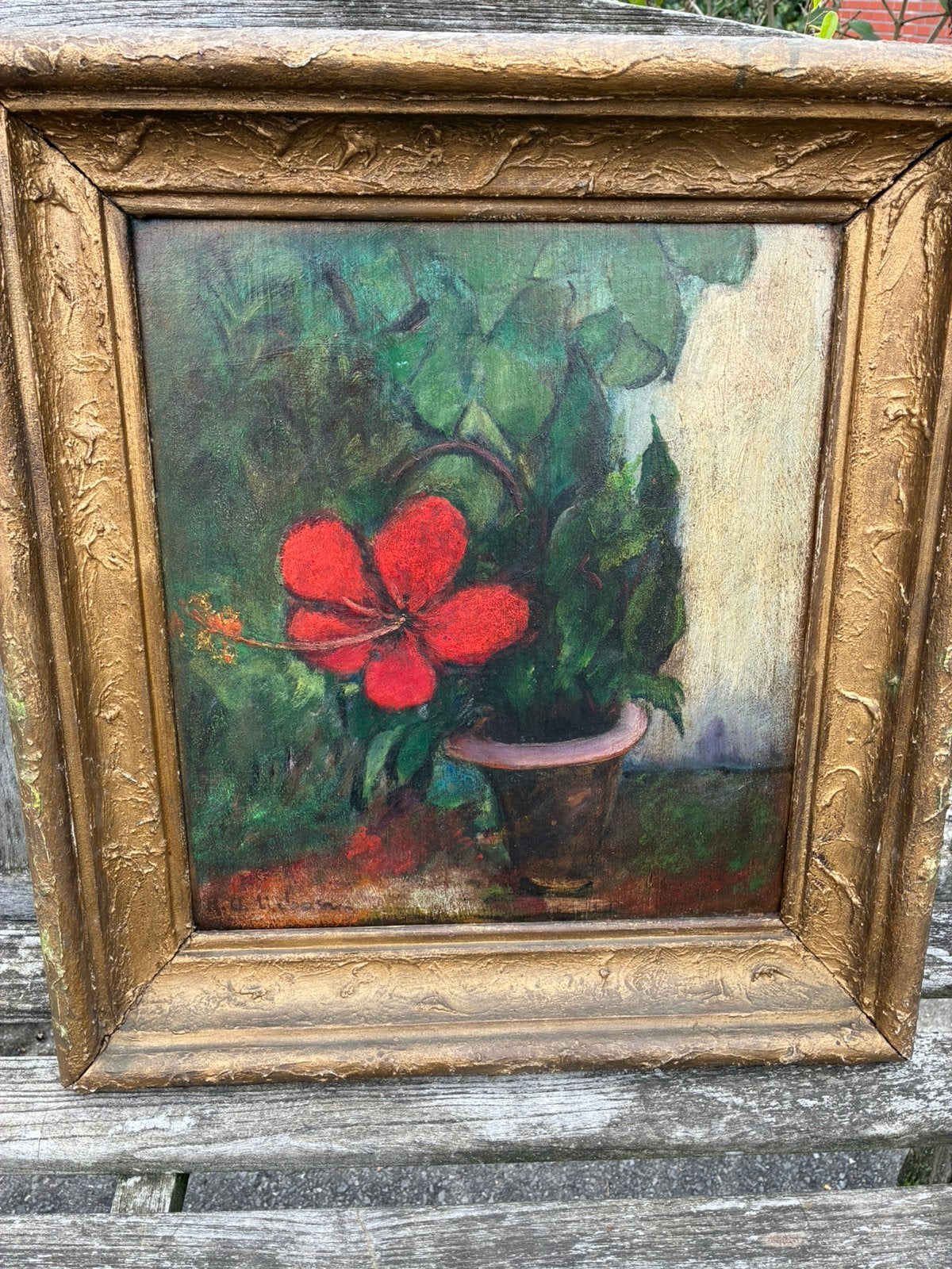 Schilderij (gesigneerd), Enlèvement ou Envoi, Signé, Peinture à l'huile, Panneau