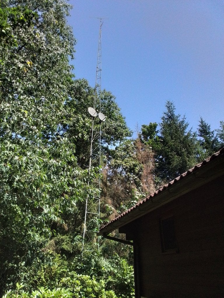Antennemast, Ophalen, Gebruikt