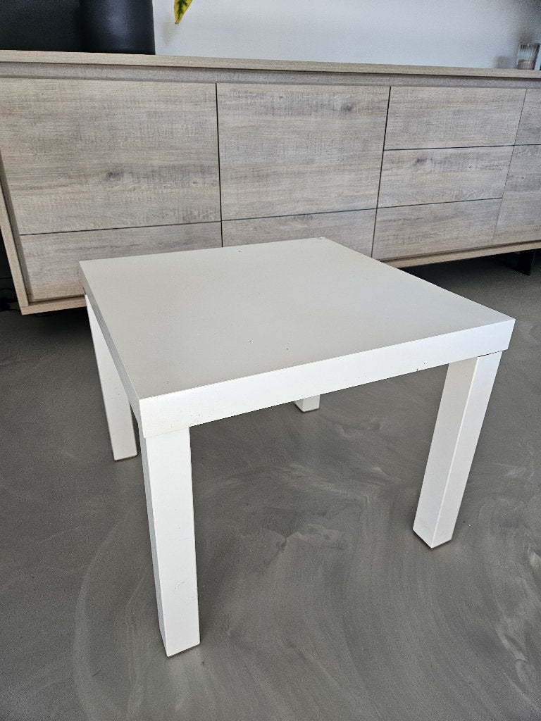 Ikea Lack tafel 55x55, Minder dan 55 cm, Gebruikt, Vierkant, Hout
