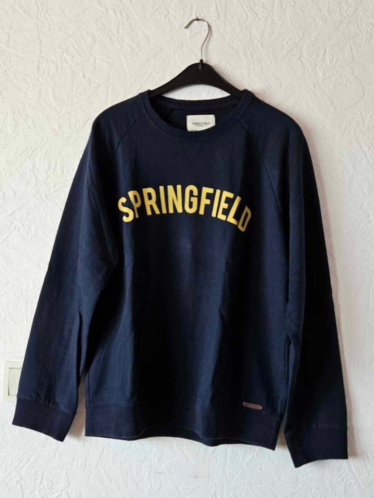 Sweat fin SPRINGFIELD bleu foncé taille L, Enlèvement ou Envoi, Porté, Taille 52/54 (L), Bleu