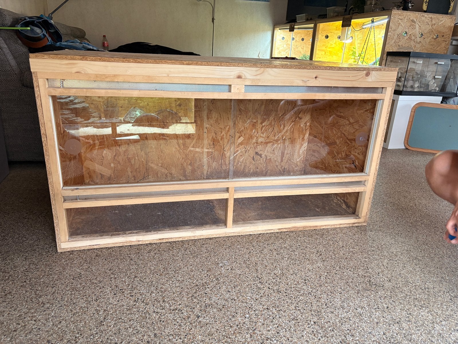 Terrarium 120x60x60cm, Ophalen, Gebruikt