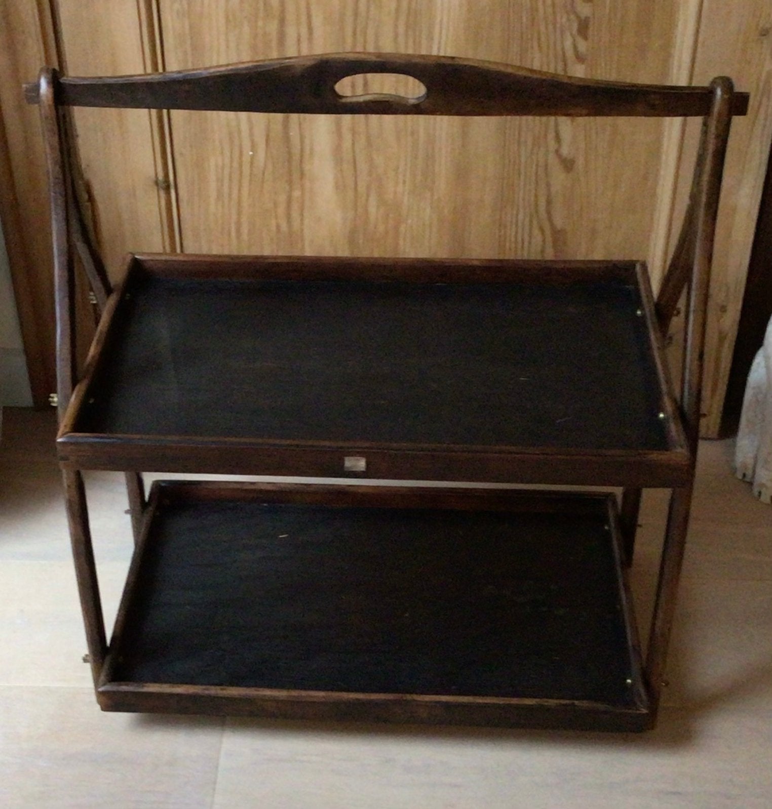 Vintage bijzettafeltje, Ophalen, Gebruikt, Vintage, 55 tot 75 cm