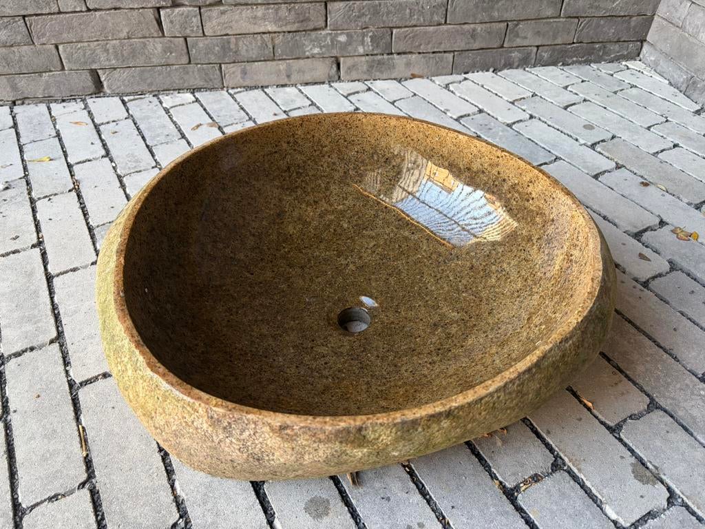 Vasque lavabo en pierre, Ophalen