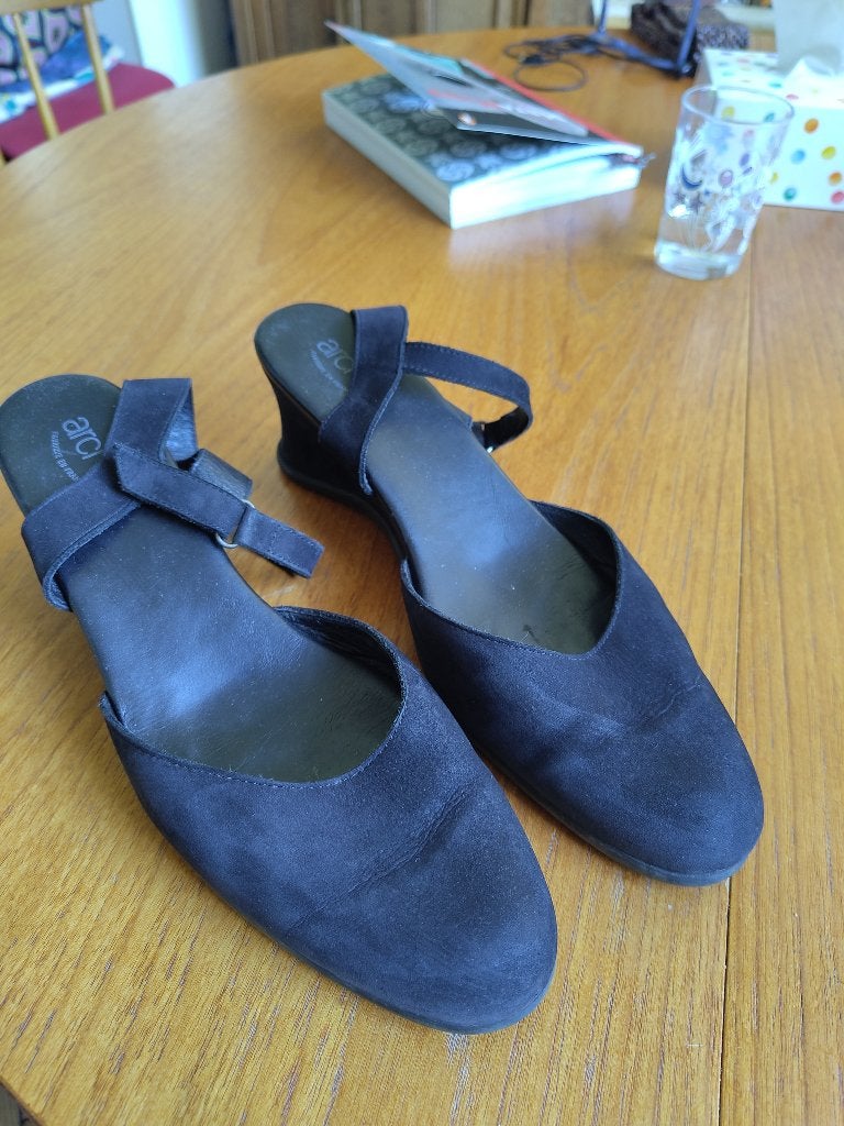 Elegante zwarte schoenen Arche (maat 41), Ophalen, Schoenen met lage hakken, Zwart, Zo goed als nieuw
