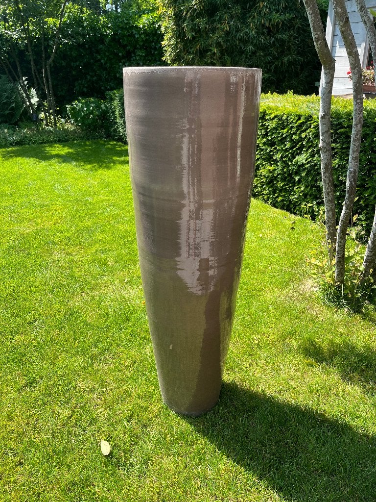 Terracotta bloempot, Zo goed als nieuw, Terracotta, 70 cm of meer, Ophalen