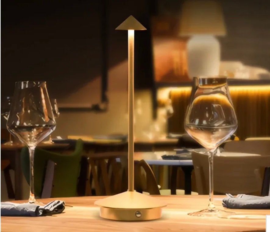 Lampe de table d'intérieur et d'extérieur, Sans fil, Minimaliste, Enlèvement, Métal