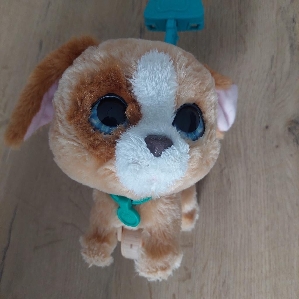 Fur real hond, Overige karakters, Zo goed als nieuw, Met kleding of accessoire, Bruin