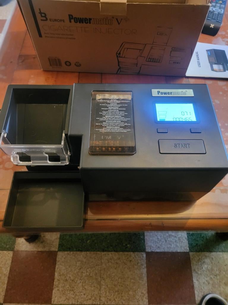 powermatic V + machine automatique cigaret, Enlèvement