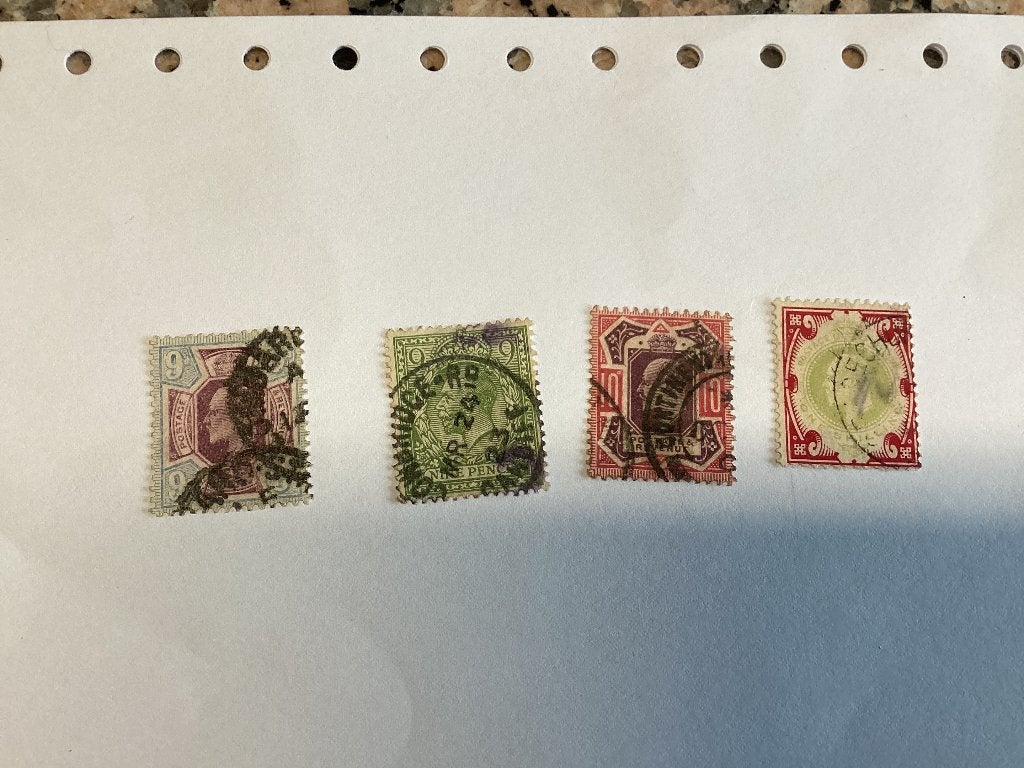 Lot 4 Collect UK zegels, Postzegels en Munten, Ophalen of Verzenden, Gestempeld