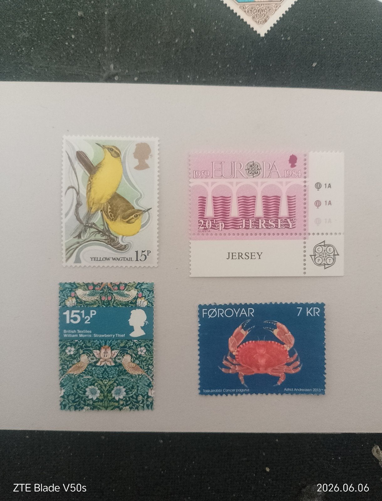 Vier postzegels postfrisch History, Postzegels en Munten, Postzegels | Azië, Ophalen of Verzenden