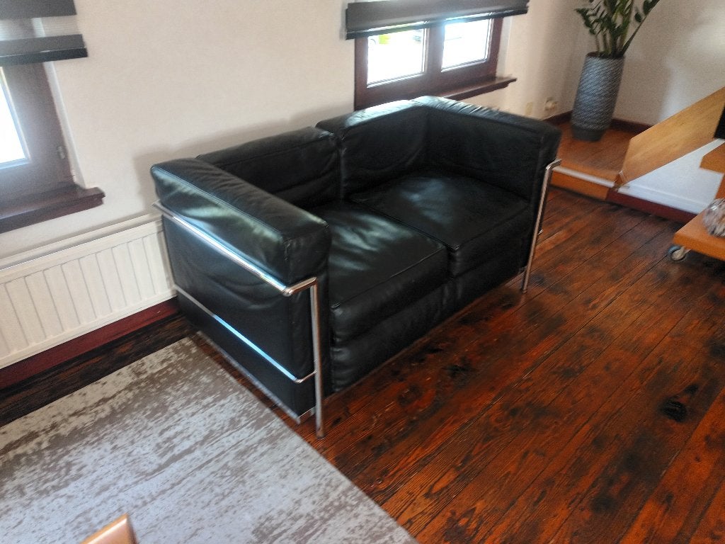 Siège Le Corbusier LC 2, 125 cm ou plus, Vintage design, Moins de 75 cm, Enlèvement