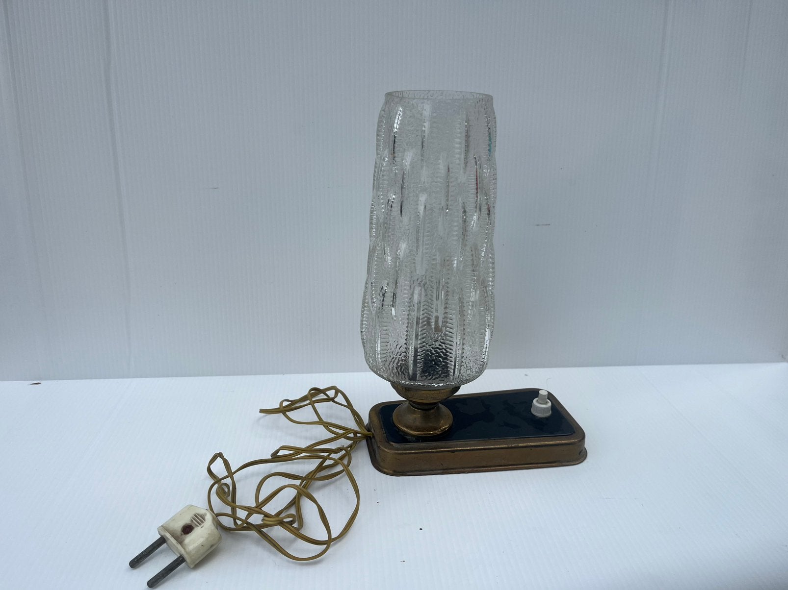 Brutalist wandlamp, Ophalen of Verzenden, Wandlamp, Beige, Glas