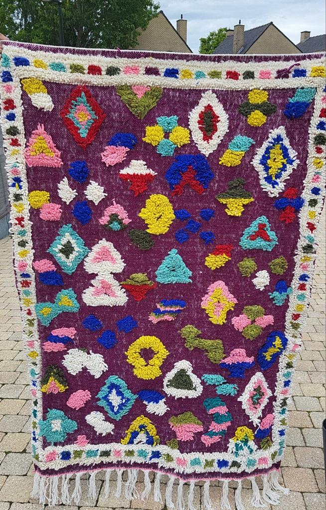 Tapis marocain artisanal berbère fait main, Ophalen of Verzenden