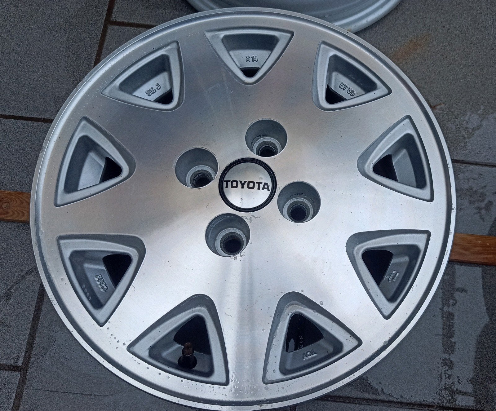Originele Toyota lichtmetalen velgen 14” - 5½Jx14 ET39 - 4x1, Auto-onderdelen, Ophalen, Velg(en)