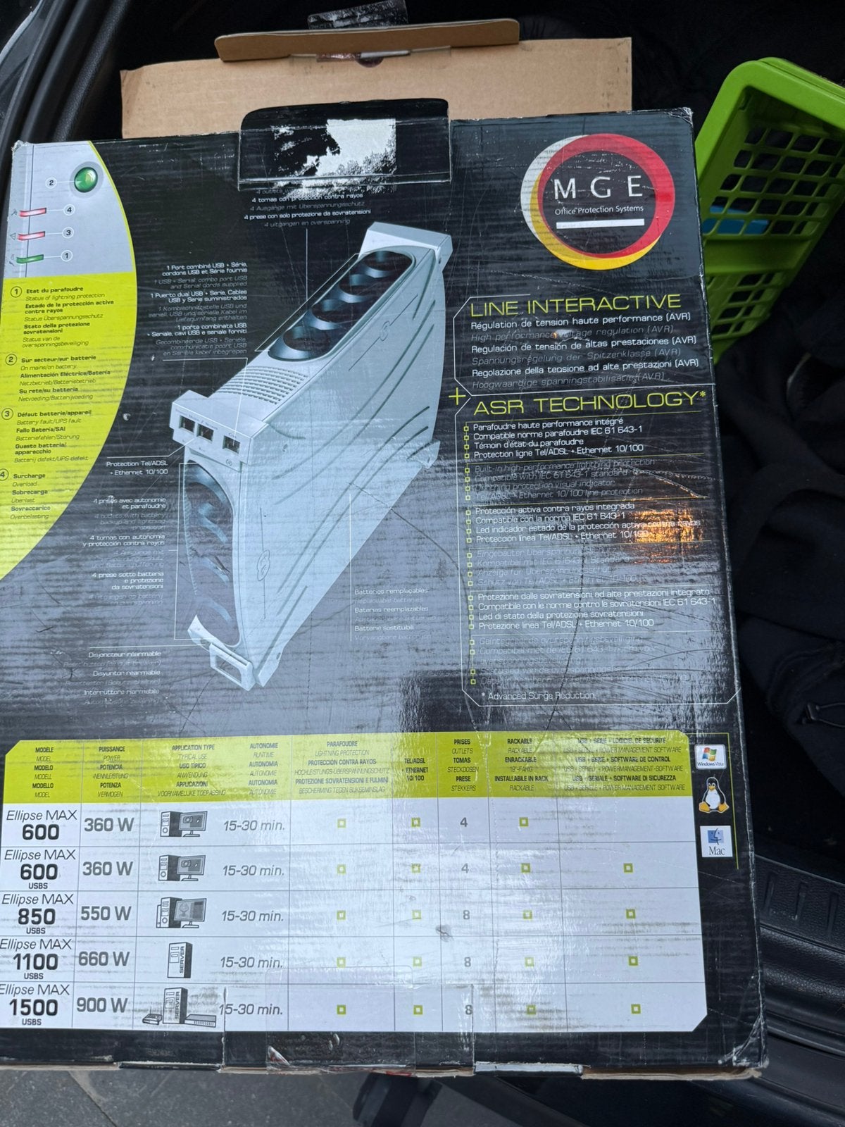 MGE Ellipse MAX 850 USBS DIN, Informatique & Logiciels, Alimentations de secours (UPS), Enlèvement, Comme neuf