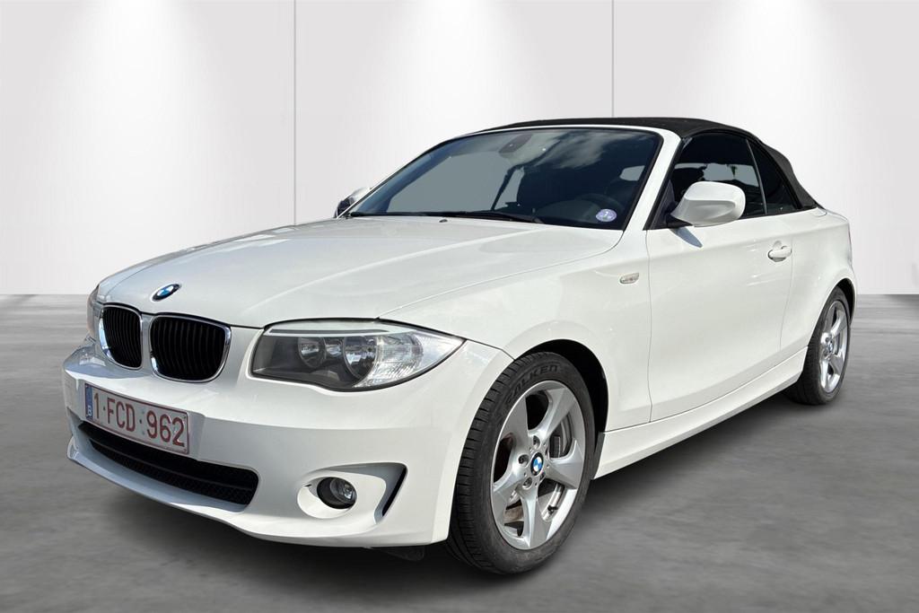 BMW 1-serie Cabrio 118i (105 kW) 1ste eigenaar met onderhoud, Auto's, BMW, Gebruikt, Zwart, 4 cilinders, Cabriolet