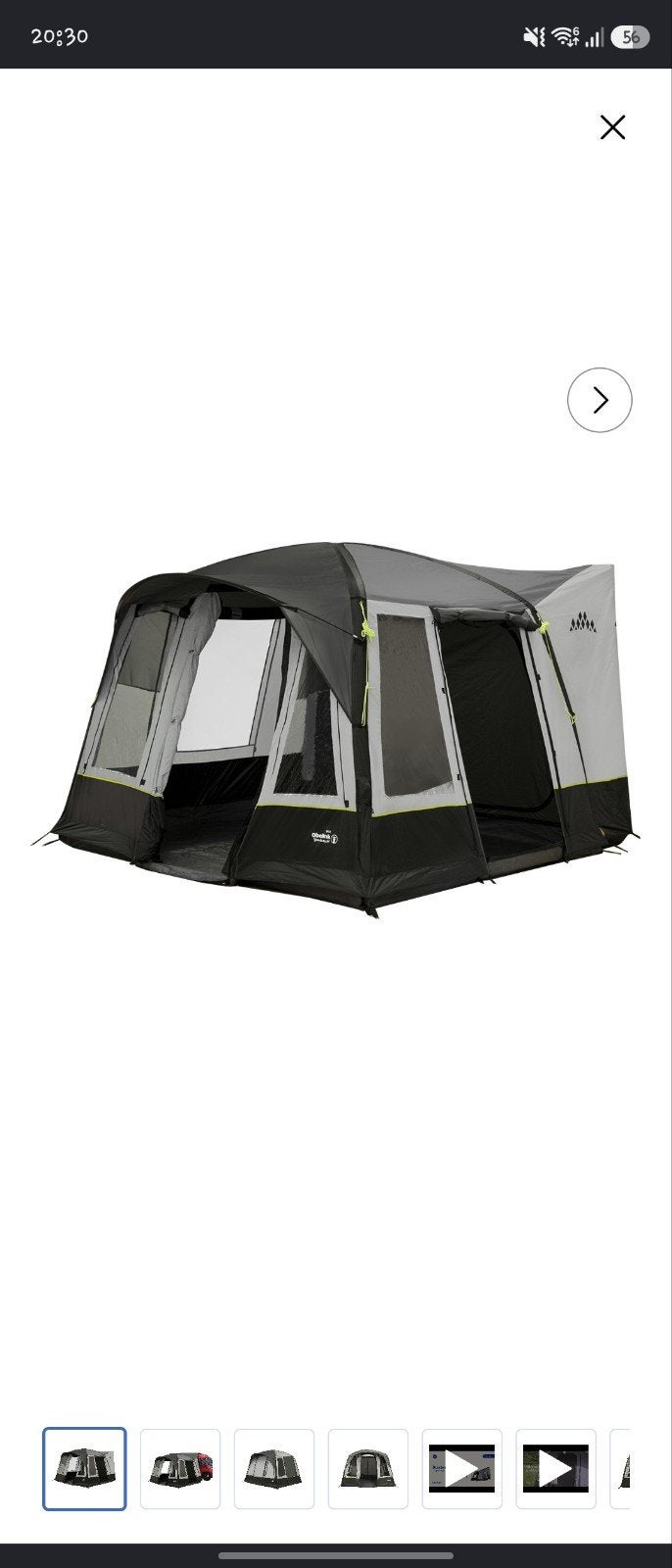 Ibiza easy air opblaasbare bustent en cyclone tent pomp, Caravans en Kamperen, Ophalen