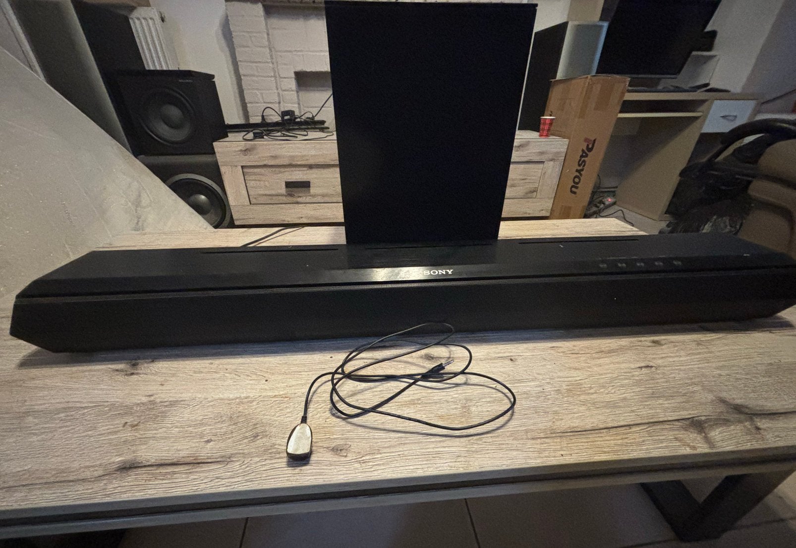 Barre de son Sony SA-ST7 avec caisson Bluetooth HDMI, TV, Hi-fi & Vidéo, Enlèvement, Bluetooth, Comme neuf