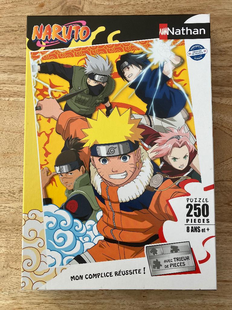 Puzzel - Nathan - 250 stukken - Naruto, Ophalen of Verzenden, Meer dan 50 stukjes, Zo goed als nieuw, 6 jaar of ouder