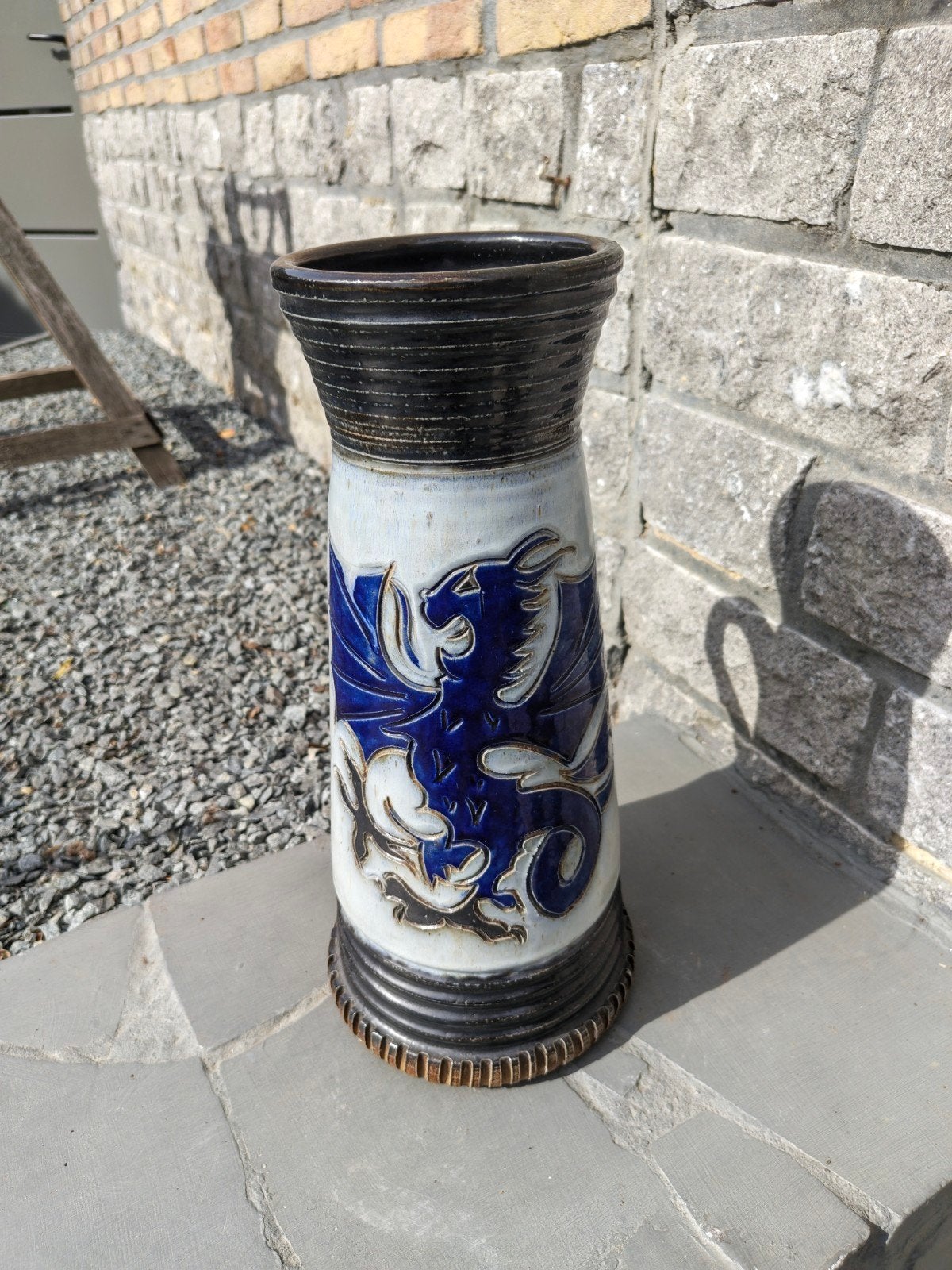 vase/cruche en céramique. Fabriqué à la main en Belgique, Antiquités & Art, Enlèvement ou Envoi