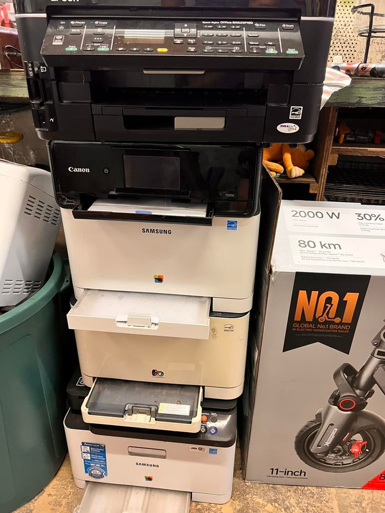 Lot printers (5stuk), Informatique & Logiciels, Imprimantes, Enlèvement