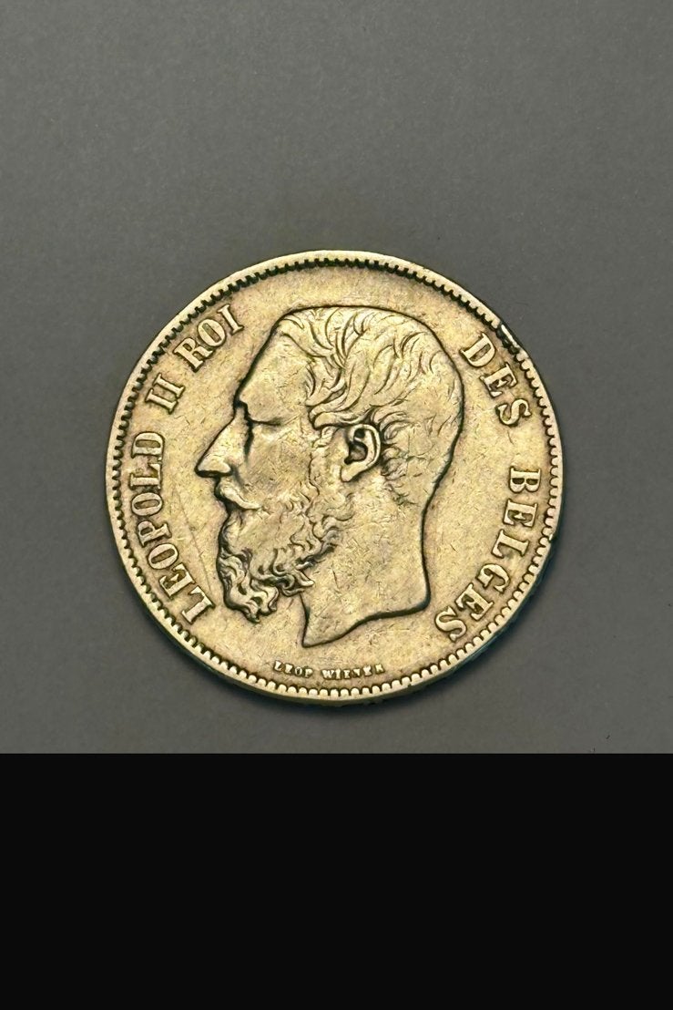 3 stuks 5 frank Leopold II, Ophalen of Verzenden, België, Setje, Zilver