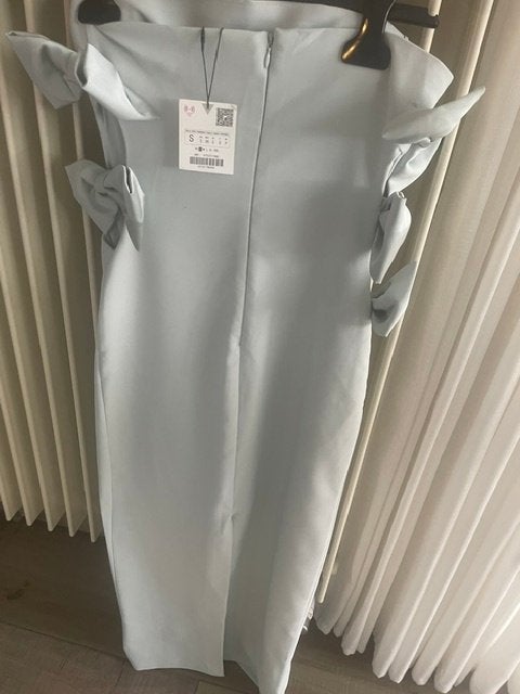 Zara lange jurk muntgroen maat XS m36 NIEUW, Zara, Nieuw, Ophalen of Verzenden, Maat 34 (XS) of kleiner