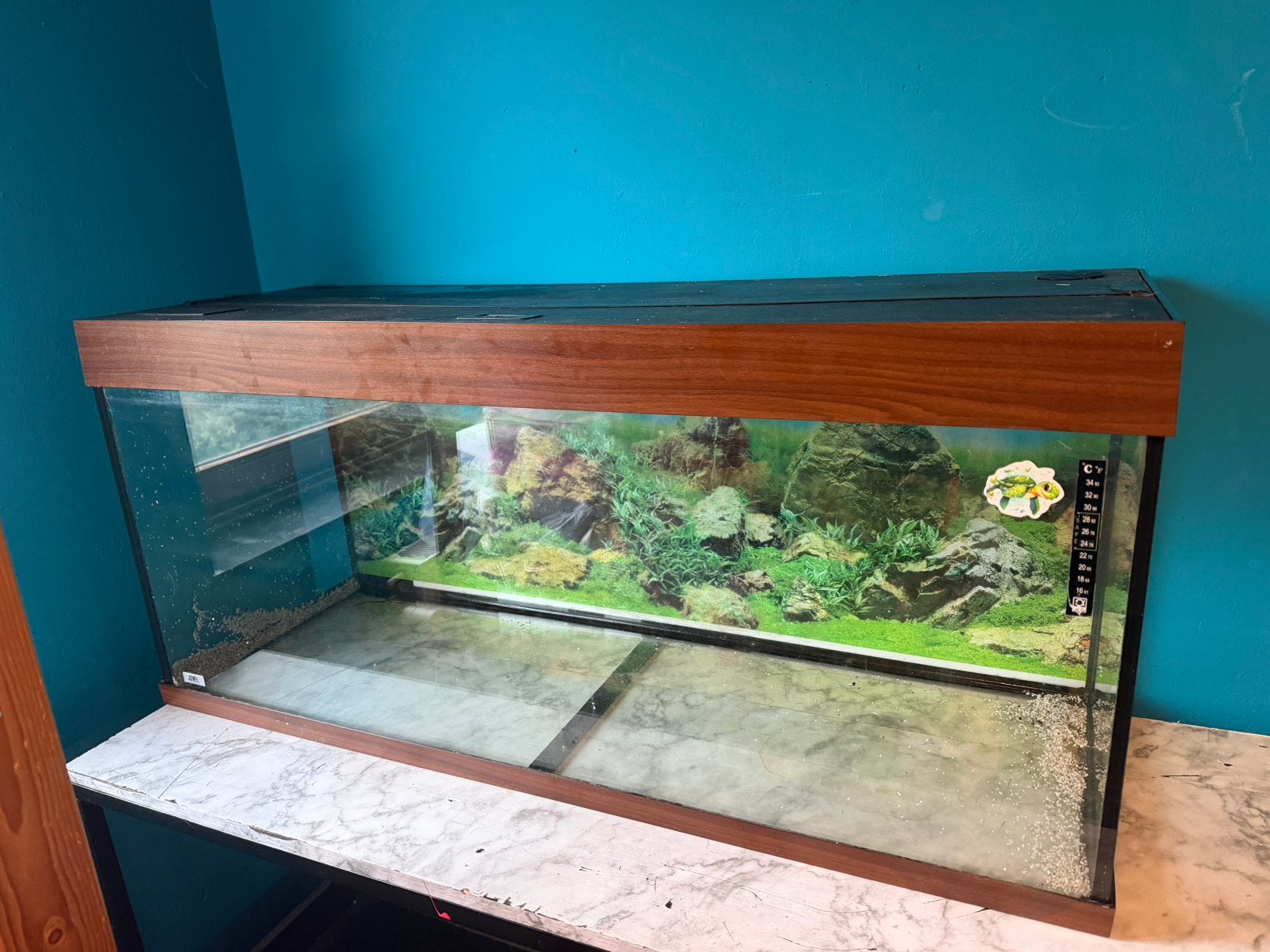 Aquarium 230 litres, Ophalen, Gebruikt