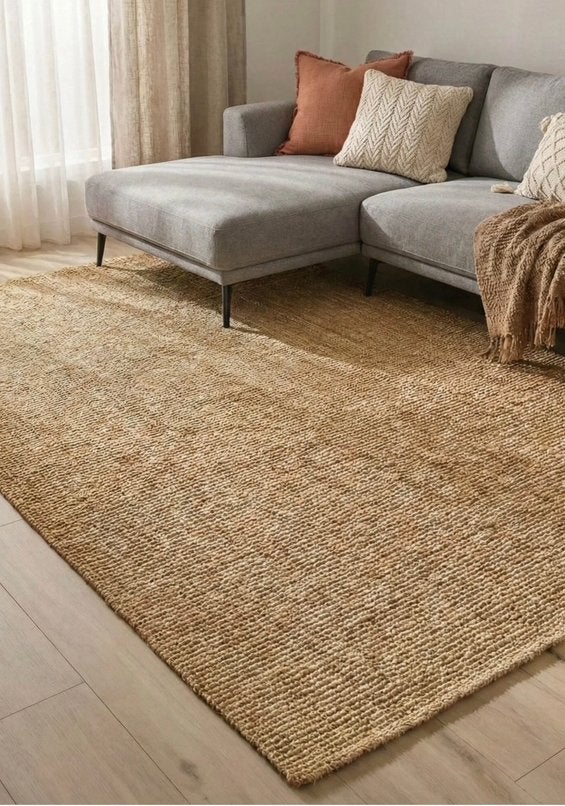 Handwoven Jute Rug, Maison & Meubles, Ameublement | Tapis & Moquettes, Enlèvement, Comme neuf