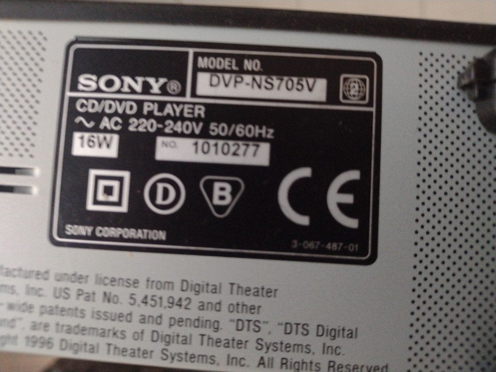 SONY DVP-NS705V - 5.1 SACD/DVD-Player, Ophalen, Sony
