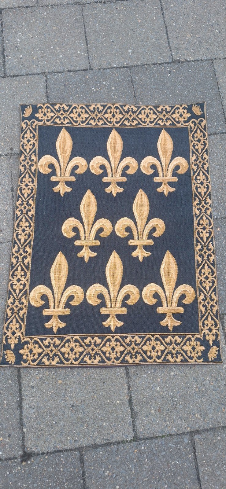 Metrax wandtapijt 'Fleur de Lys Royal Tapestry' 48x62cm, Ophalen