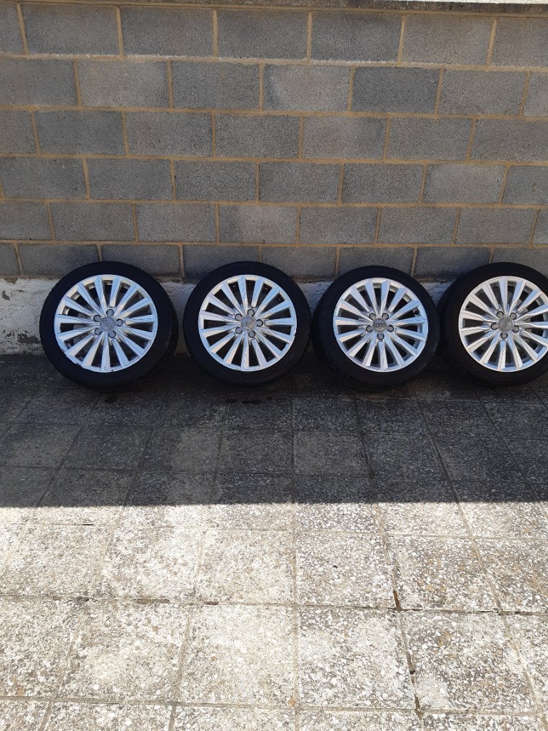 4 jantes Audi 225 45 R17, Pneus et Jantes, Pneus été, 17 pouces, Enlèvement