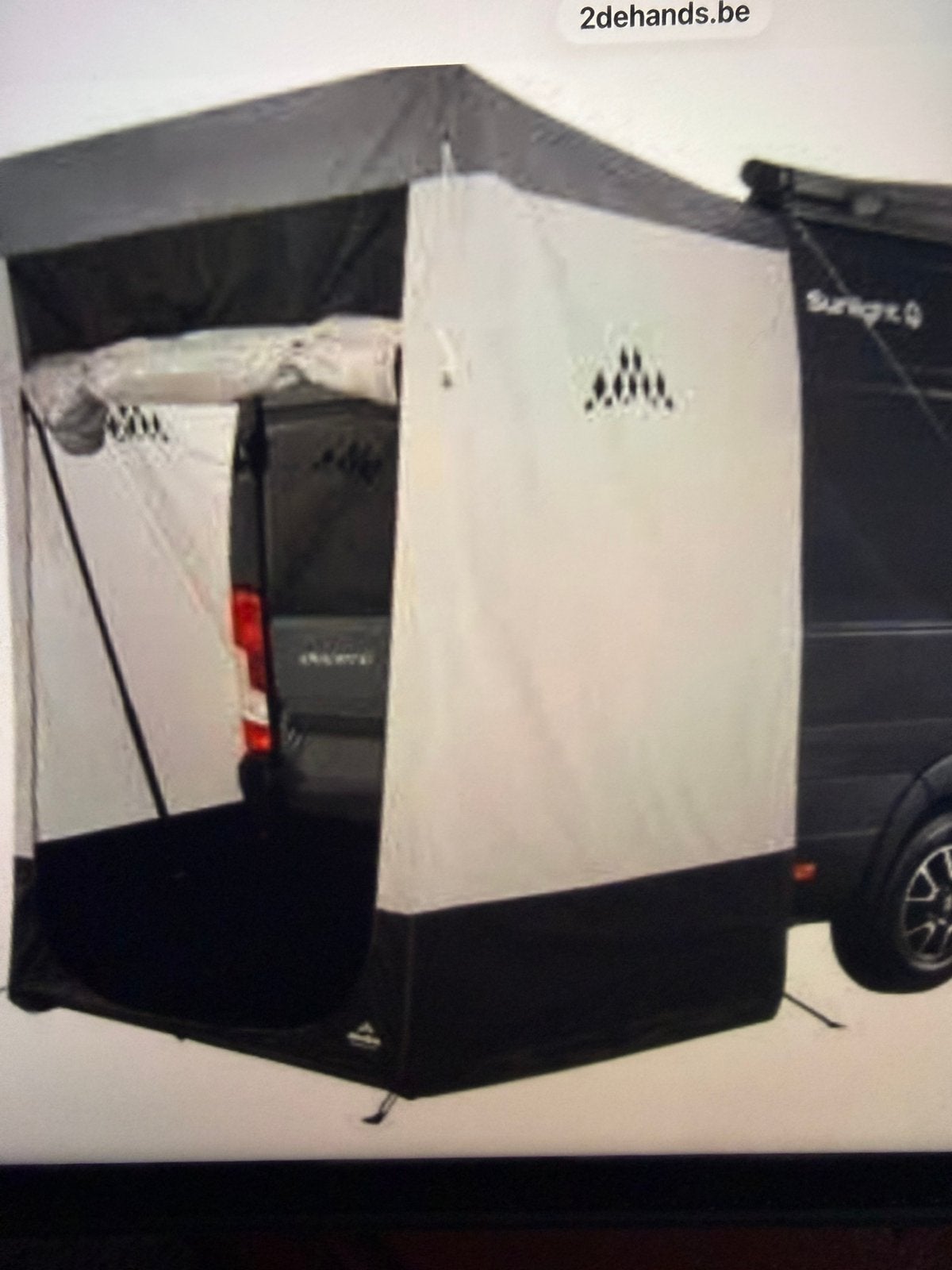 Buscamper Achter deur tent, Caravans en Kamperen, Mobilhome-accessoires, Zo goed als nieuw, Ophalen