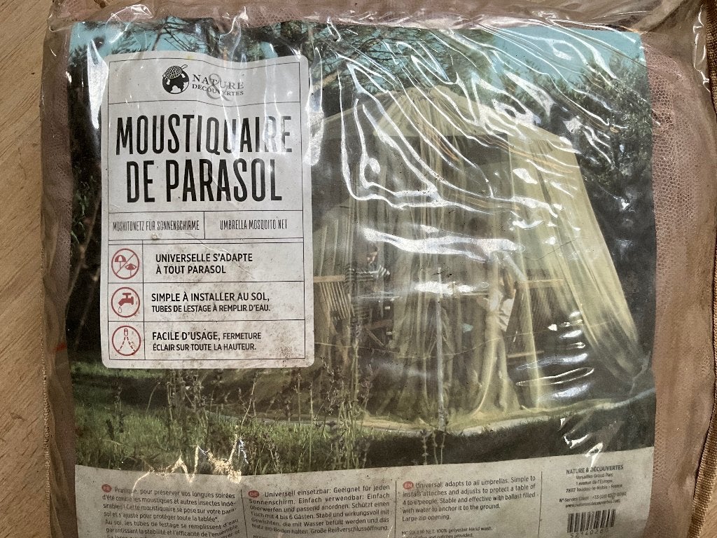 Moustiquaire pour parasol, Jardin & Terrasse, Accessoires mobilier de jardin, Enlèvement, Utilisé