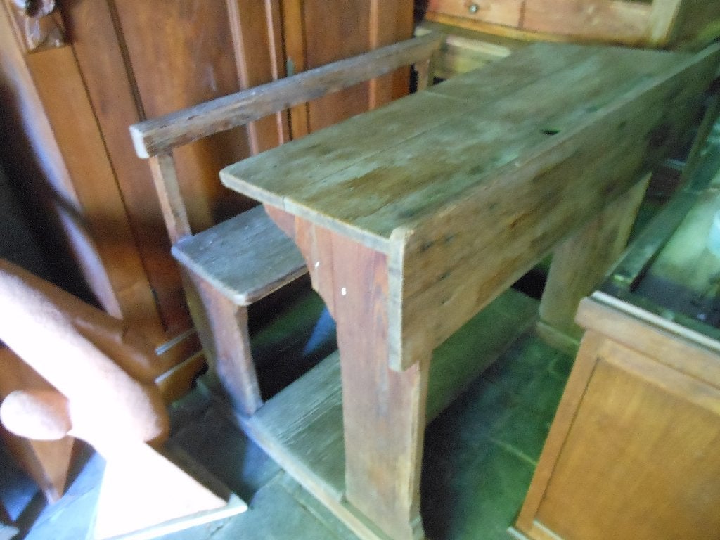 ANCIEN BANC D ECOLIER EN BOIS, Enlèvement