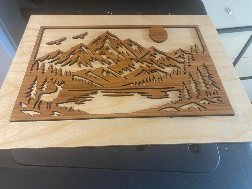 Mooie muurdecoratie in hout, Antiek en Kunst, Ophalen