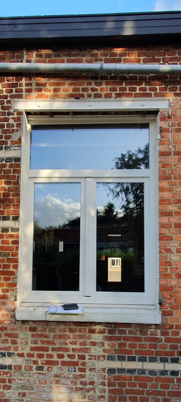 PVC ramen dubbel glas (2010), Ophalen, Gevelraam of Ruit, 160 cm of meer, Zo goed als nieuw